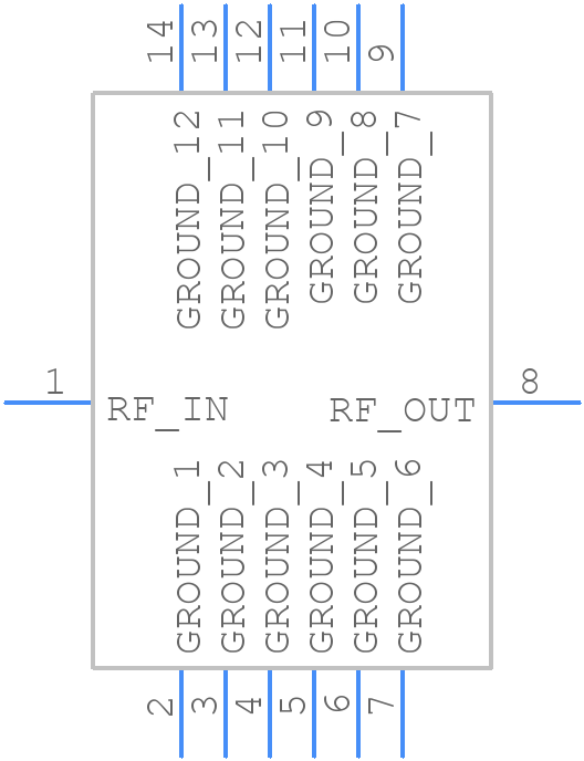 BPF-A410+ - Mini-Circuits - PCB symbol