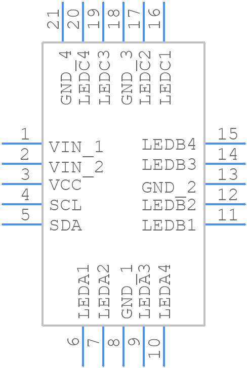 KTD2058EUAC-TR - Kinetic Technologies - PCB symbol