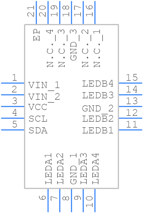 KTD2064AEUAC-TR - Kinetic Technologies - PCB symbol