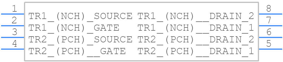 SH8M31 - ROHM Semiconductor - PCB symbol
