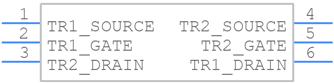 US6J11 - ROHM Semiconductor - PCB symbol