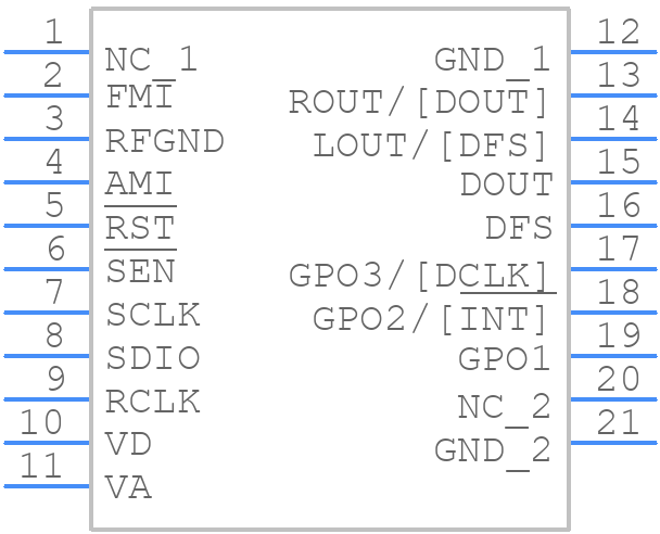 Si4735-D60-GMR - Skyworks - PCB symbol