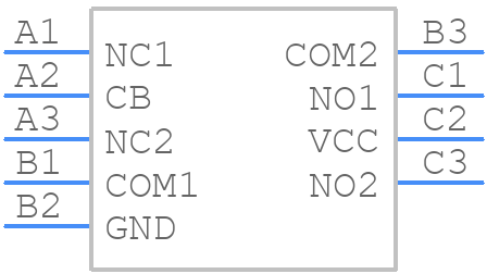 MAX20327EWL+ - Analog Devices - PCB symbol