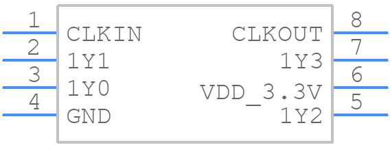 CDCVF2505D-888373902 - Texas Instruments - PCB symbol