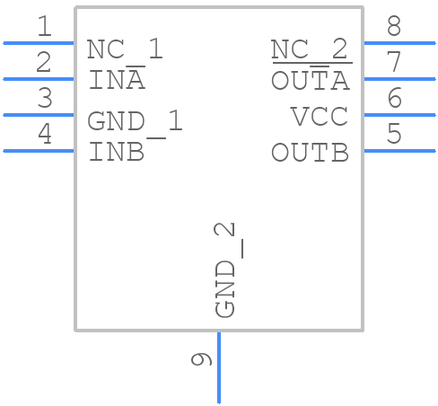 IXDF604SI - LITTELFUSE - PCB symbol