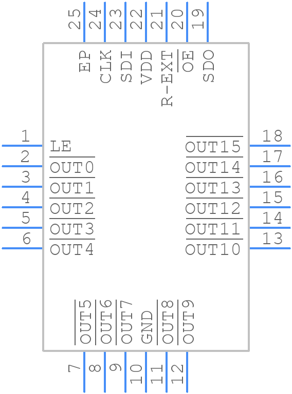MBI5124GFN - MBI - PCB symbol