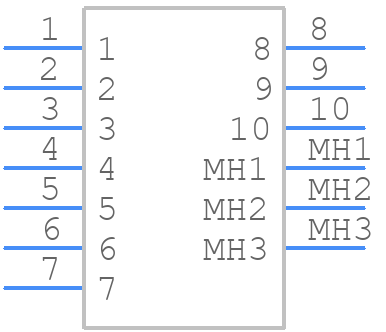 SF1V-4-61 - Idec - PCB symbol