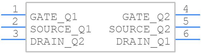 CMLDM8002AG TR - Central Semiconductor - PCB symbol