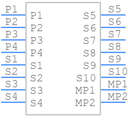 10159558-410421RLF - Amphenol Communications Solutions - PCB symbol