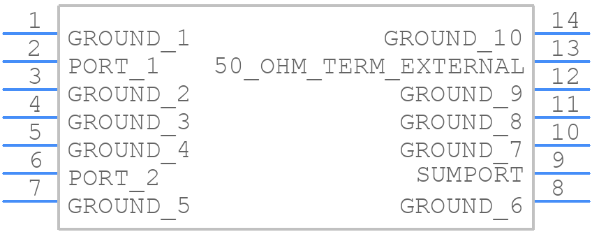JSPQW-100+ - Mini-Circuits - PCB symbol