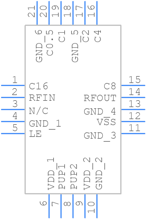 DAT-31R5A-PN+ - Mini-Circuits - PCB symbol