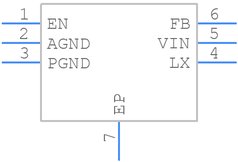 DIO6507FN6 - DIOO Microcircuits - PCB symbol