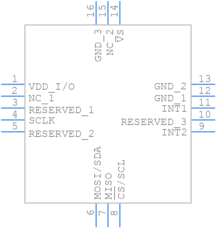 ADXL373BCCZ-RL7 - Analog Devices - PCB symbol