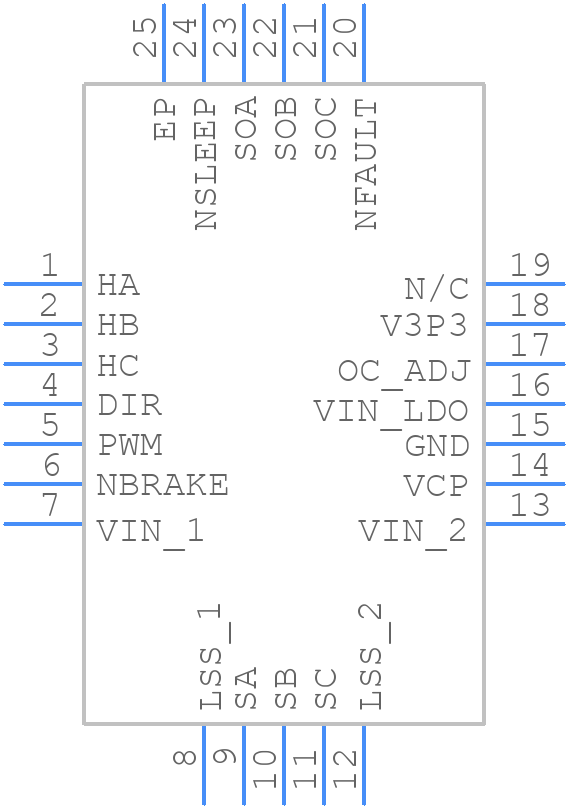 MP6543HGL-B-P - Monolithic Power Systems (MPS) - PCB symbol