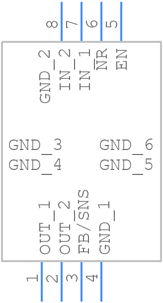 TPS7A8001DRBR - Texas Instruments - PCB symbol
