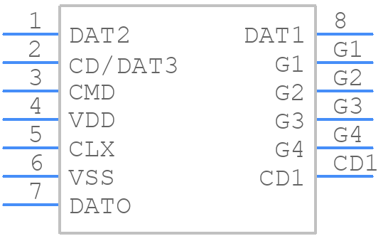 XKTF-N02-G - XKB Connectivity - PCB symbol