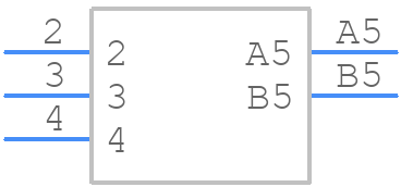 DC-030A - XKB Connectivity - PCB symbol