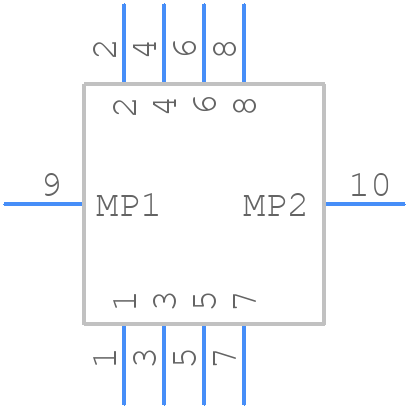 X05C2008TZ - XKB Connectivity - PCB symbol