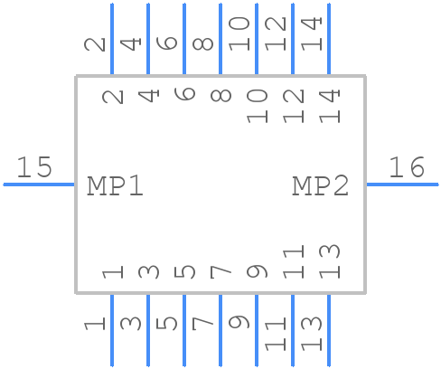 X05C2014TZ - XKB Connectivity - PCB symbol