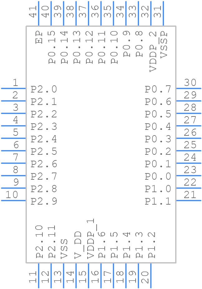 XMC1100Q040F0032ABXUMA1 - Infineon - PCB symbol
