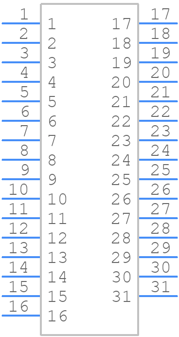 X05B20U31T - XKB Connectivity - PCB symbol