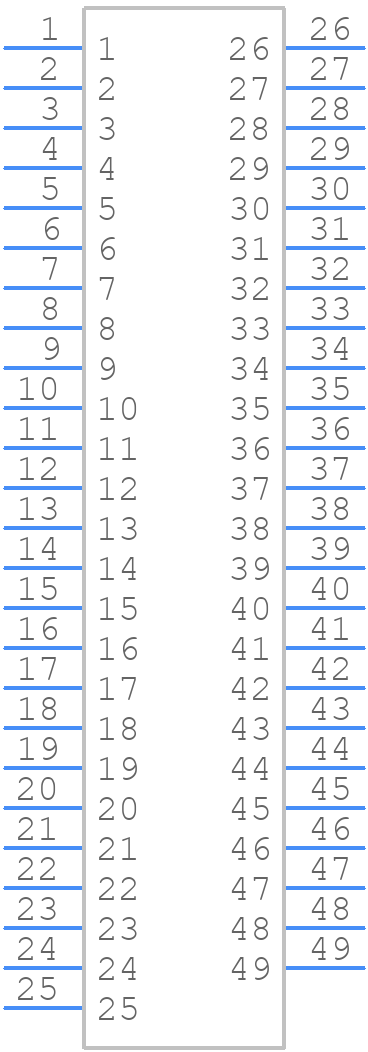 X05B20U49T - XKB Connectivity - PCB symbol