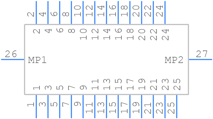 X05C2025TZ - XKB Connectivity - PCB symbol