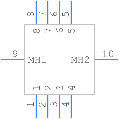 SS23D06L4 - XKB Connectivity - PCB symbol