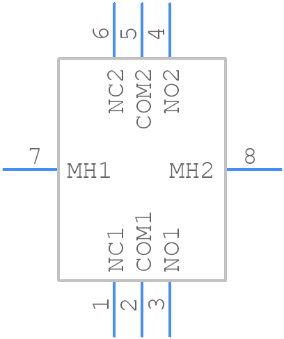 SS22E01L4 - XKB Connectivity - PCB symbol