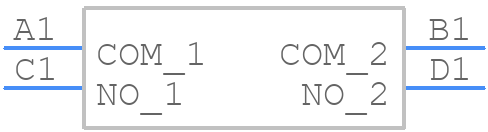 TS-1157-B-C - XKB Connectivity - PCB symbol