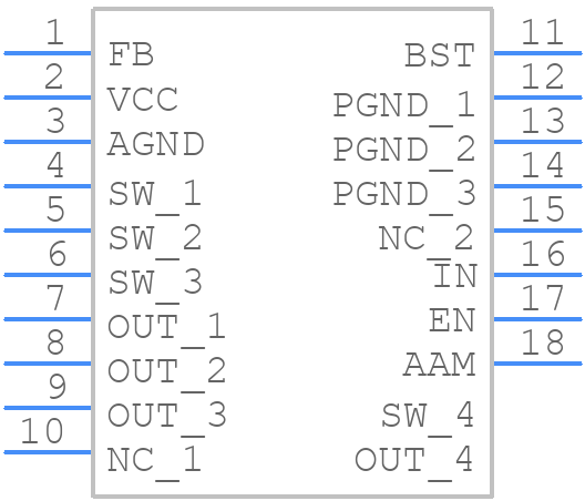 MPM3610GQV-Z - Monolithic Power Systems (MPS) - PCB symbol