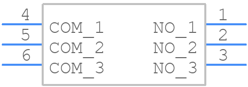 DA-03RS - XKB Connectivity - PCB symbol