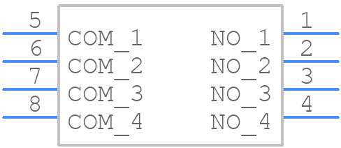 DA-04BLS - XKB Connectivity - PCB symbol