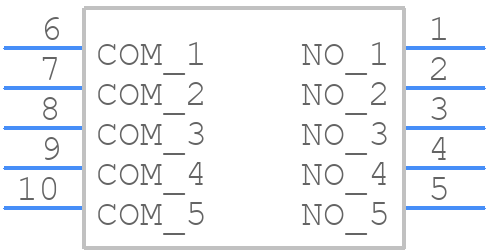 DA-05BLS - XKB Connectivity - PCB symbol
