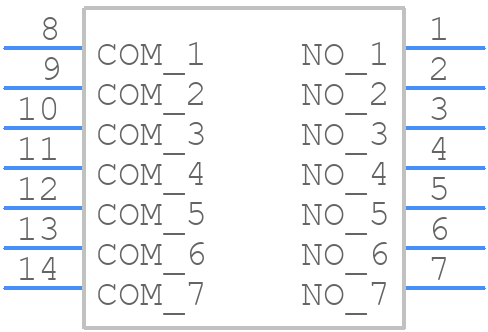 DA-07BLS - XKB Connectivity - PCB symbol