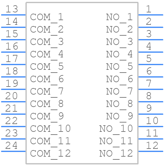 DA-12RS - XKB Connectivity - PCB symbol