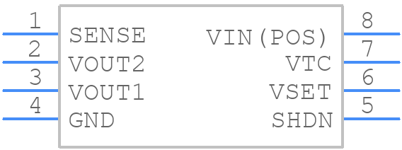MAX663CSA+T - Analog Devices - PCB symbol