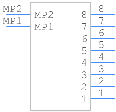 DF13-8P-1.25V(75) - Hirose - PCB symbol