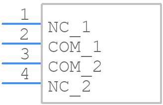 SS13F06L10 - XKB Connectivity - PCB symbol