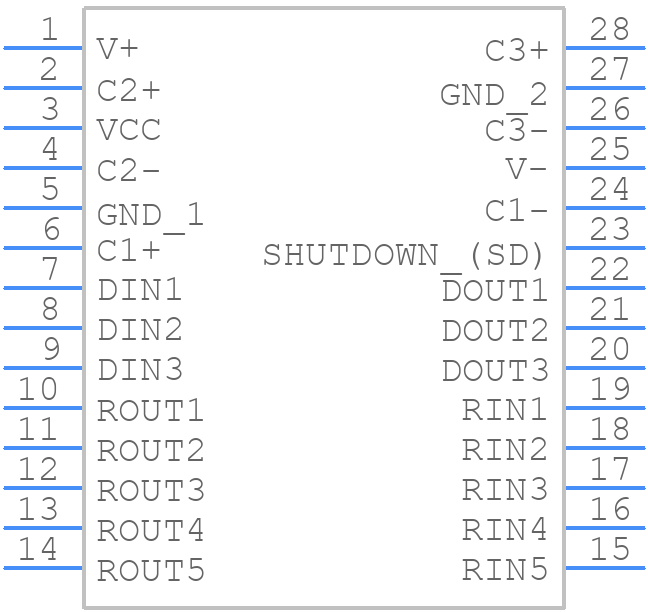 DS14C335MSA - Texas Instruments - PCB symbol