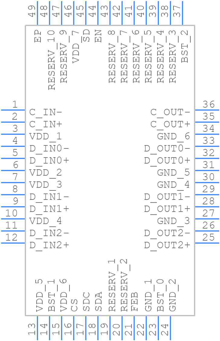 DS16EV5110ASQE/NOPB - Texas Instruments - PCB symbol