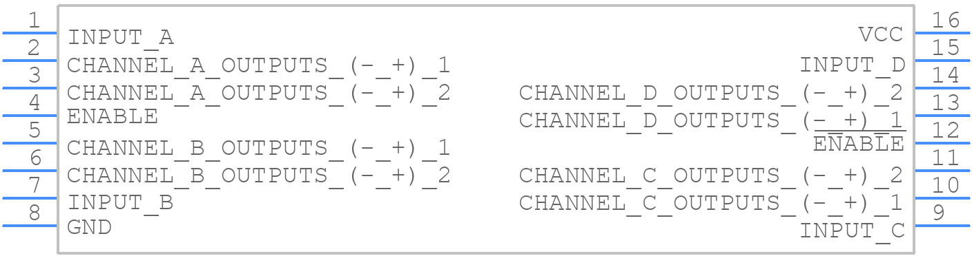 DS26C31TM - Texas Instruments - PCB symbol