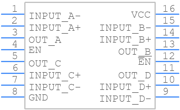 DS26C32ATM - Texas Instruments - PCB symbol