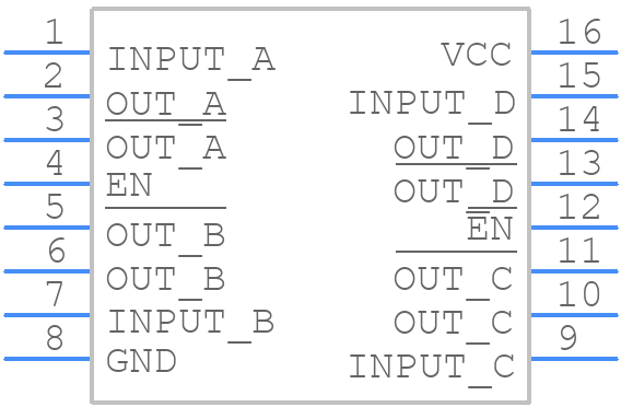 DS26LV31TM - Texas Instruments - PCB symbol