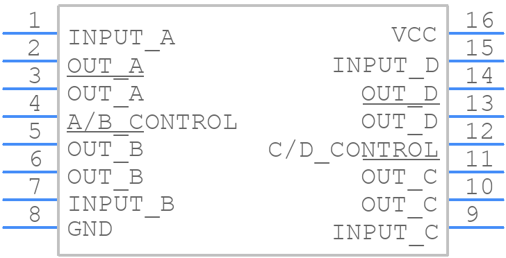 DS34C87TM - Texas Instruments - PCB symbol