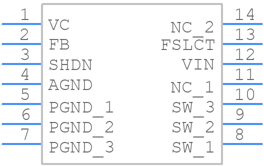 LM2700QMTX-ADJ/NOPB - Texas Instruments - PCB symbol