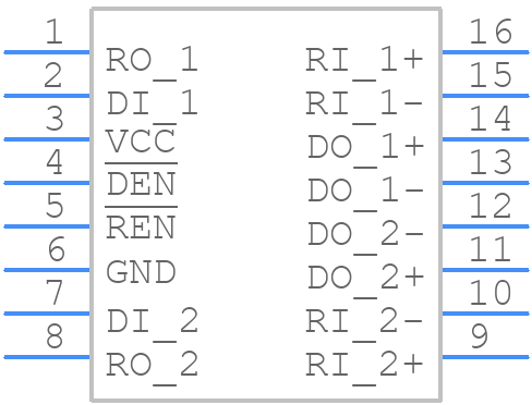 DS8923AM - Texas Instruments - PCB symbol