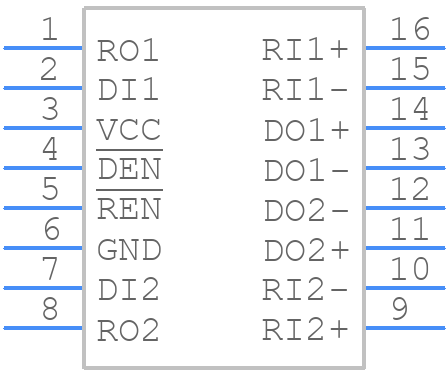 DS8923AM/NOPB - Texas Instruments - PCB symbol