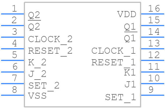CD4027BF - Texas Instruments - PCB symbol