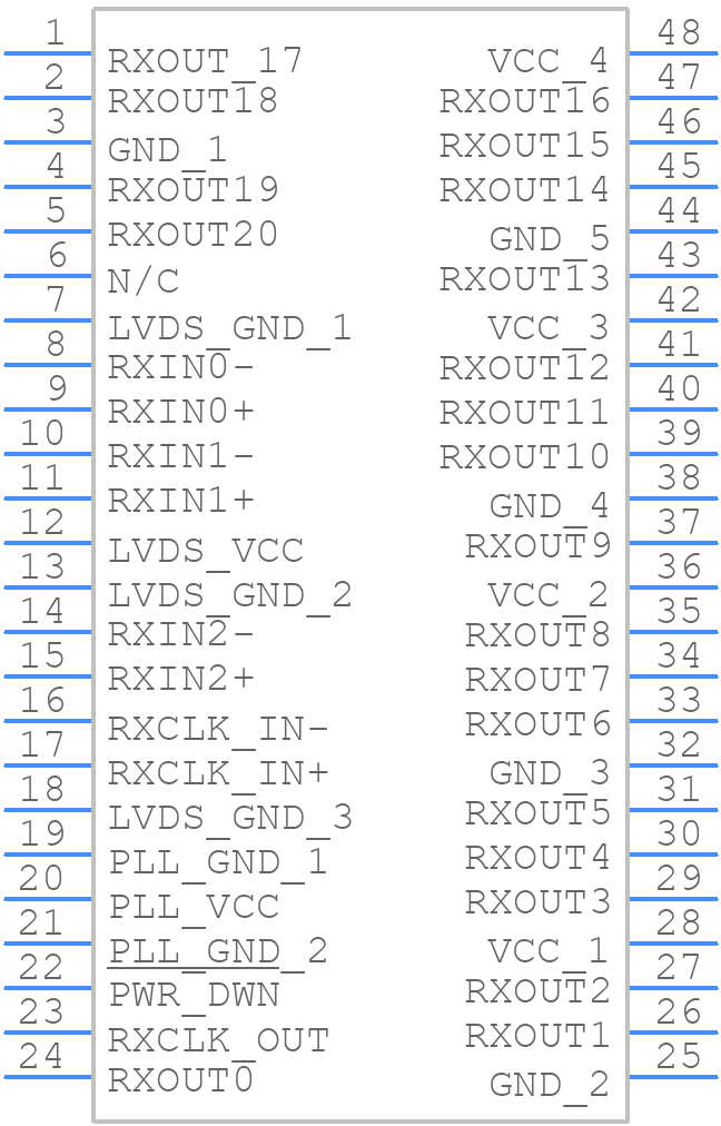 DS90CR216AMTD/NOPB - Texas Instruments - PCB symbol